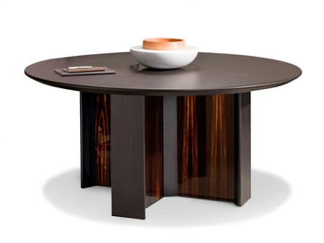 METEORA - Round wooden meeting table by i 4 Mariani - view 2